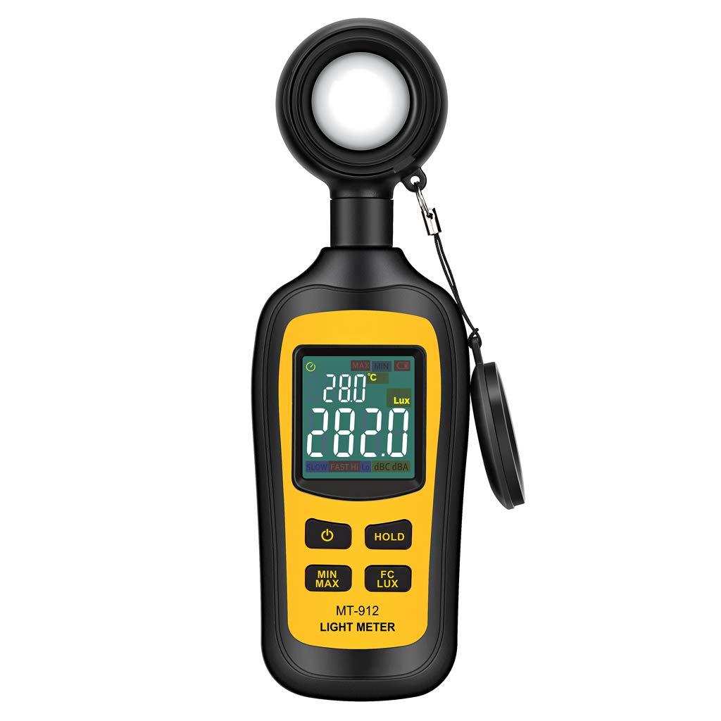 

Digital Light Handheld Ambient Temperature Up to Lux Color LCD Screen Meter, Meter, 200,000 Range, 4-Digit
