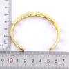 Nidin Romantic Love Letters Gold Color Bangle AAA Zircon Fashion Alphabet Charms Open Adjustable Jewelry Women Anniversary Gift