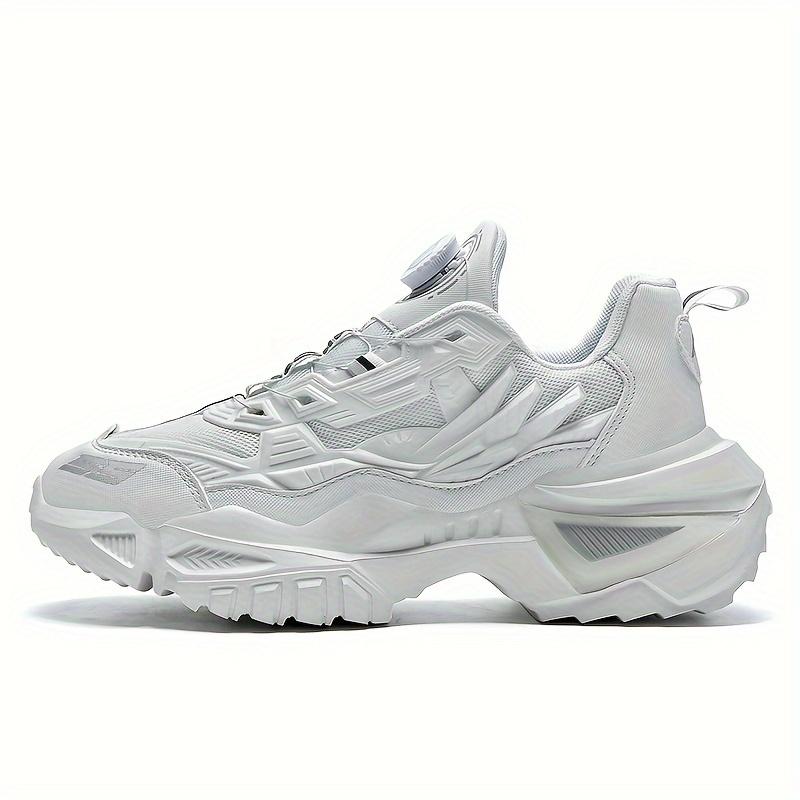 Sports Shoes Men'S Rotating Button Plus Size Dad Shoes, Fashionable And Versatile Couple Running Mecha Shoes