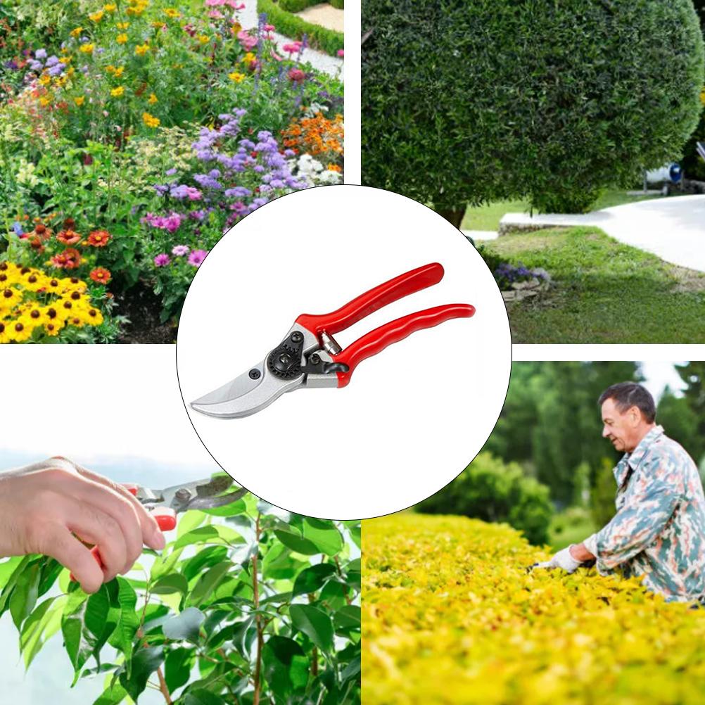 Red Multi Function Garden Pruning Shears Hand Secateurs