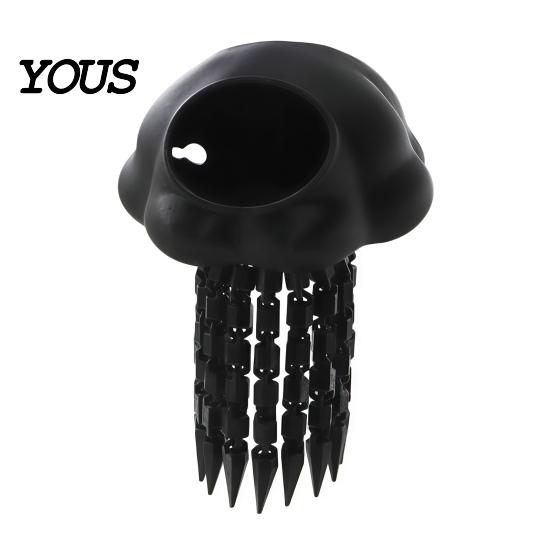 Floating Jellyfish Ornament Aquarium Hide, 3D Printed Fish Tank Reduce Aggression in Hideout, Decorative Shelter Cave for Pleco Shrimp Betta