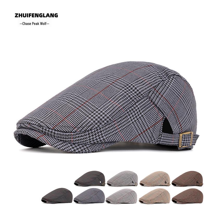 Washable Denim Duckbill Cap: Unisex Flat Cap & Newsboy Beret
