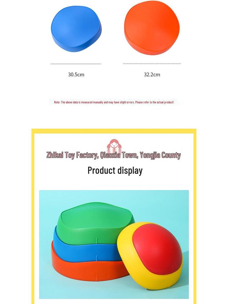 Colorful Sensory Balance Stones: Kindergarten River Crossing & Tactile Training Set