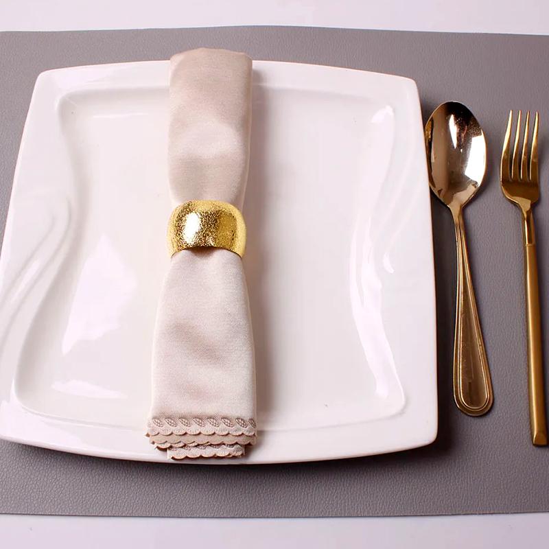 12Pcs Napkin Buckle Dining Room Metal for Wedding Party Ring Models Simple Napkin Holder Napkin Rings Table Decor