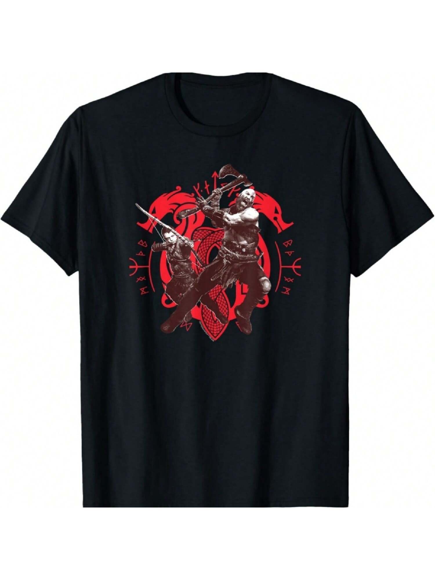 God Of War Kratos And Atreus Norse T-Shirt T-Shirt S разноцветный