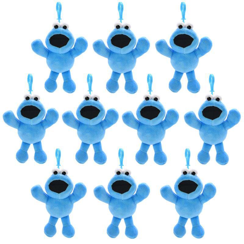 Adorable Sesame Street Cookie Monster Soft Plush Ornament Dolls For Kids Gifts