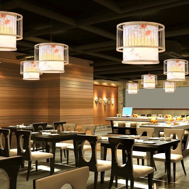New Chinese Style Hand-Woven Bamboo Pendant Light