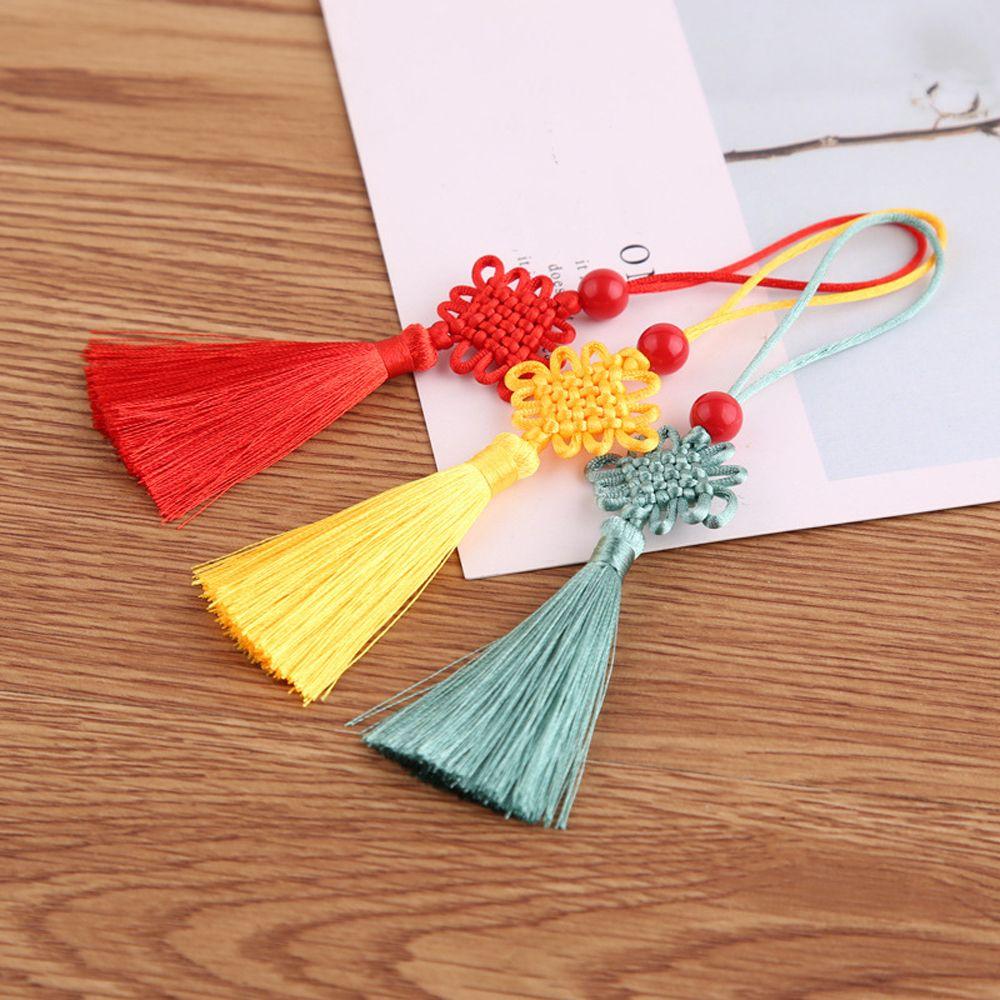 Pendant Chinese Knot Pendant DIY Craft Chinese Knot Silk Tassel Pendant Curtain Charms Tassel
