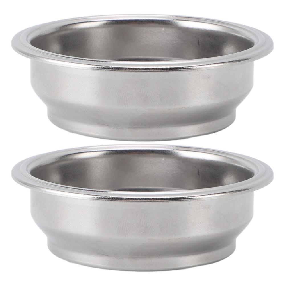 2er-Set 58mm Siebträgerkorb Doppellagiger Espresso-Filterkorb Für Portafilter Kaffeemaschine