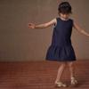 Hacikis Girls' Retro Embroidered Denim Sleeveless Dress