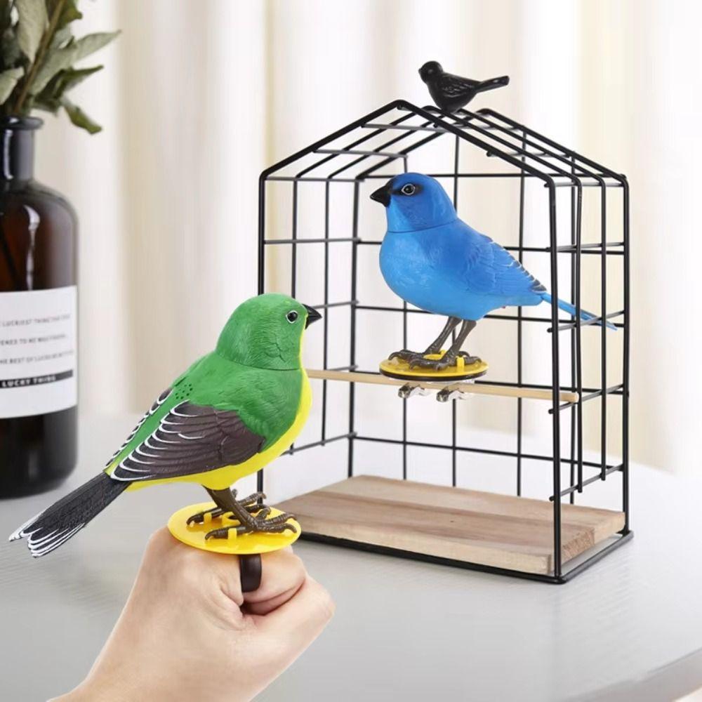 Simulation Electric Singing Bird Artificial Bird Robot Birds Interactive Bird Toy  Children Gift
