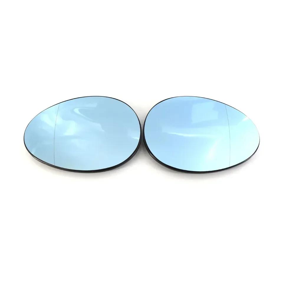 For BMW MINI R55 R56 R57 R58 R59 R60 R61 2PCS Outer Rearview Side Wing Mirror Lower Glass Lens Reflector Lens Car With Heated