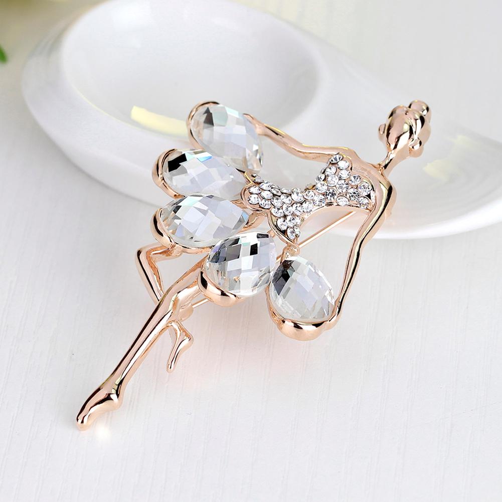 Elegante Balletttänzerin Broschen Anstecker Hübsche Blume Tänzerin Hochzeit Braut Broche