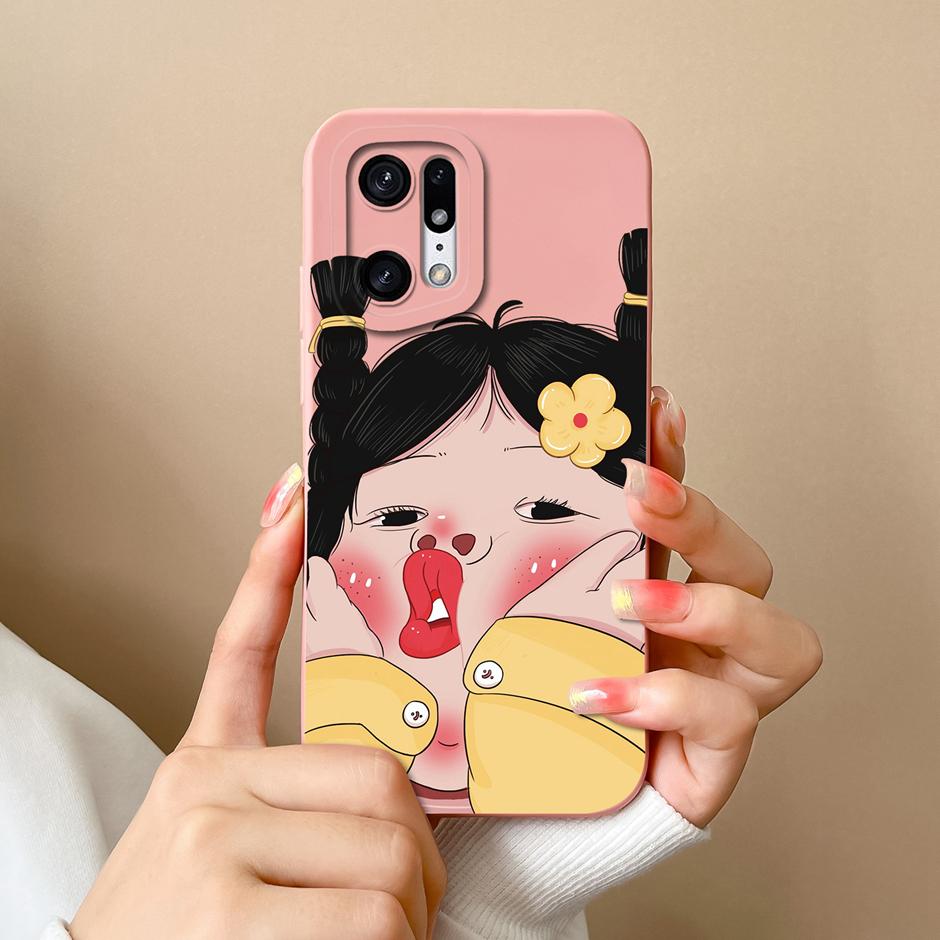 Case For Oppo Find X5 Pro Creative Graffiti Cartoon Astronaut Silicone Soft TPU Shockproof Cover For OppoFindX5 FindX5Pro Fundas