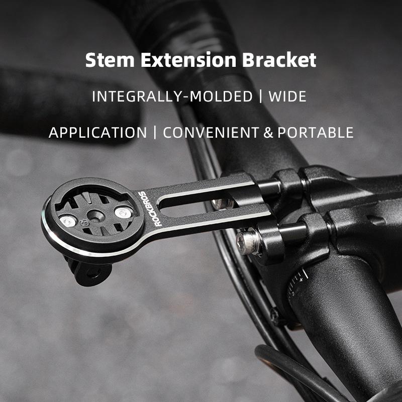 Rockbros Bike Bracket Front Light Lamp Holder Aluminum Alloy Extension Holder For Bicycle Computer Wahoo Bryton Garmin Bracket