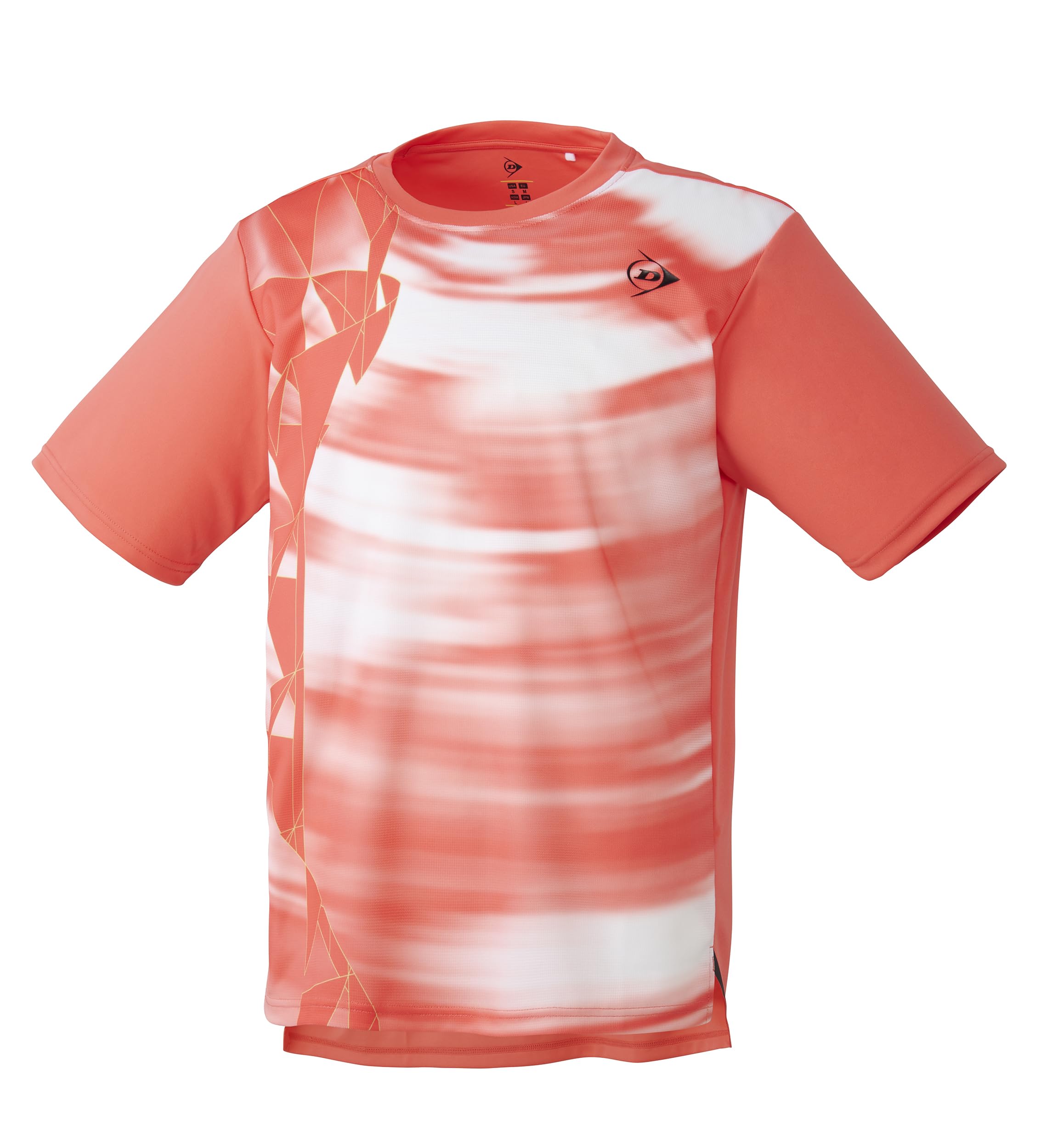 

Теннисная и бадминтонная футболка Dunlop с коротким рукавом Game Flash, размер L, влагоотводящая, быстросохнущая, DAP1440, 2024FW, красная,