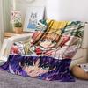 Cardcaptor Sakura splicingPrint Flannel Blanket, High Quality Comfortable for All Seasons, Home Decor, Warmth and Comfort