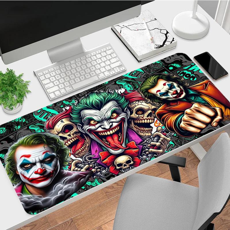 Joker Art Xl Gaming Mouse Pad Nonslip Rubber Base Stitched Edge Waterproof Desk Mat For Pc Laptop Gamer Office Computer Accessories C929666