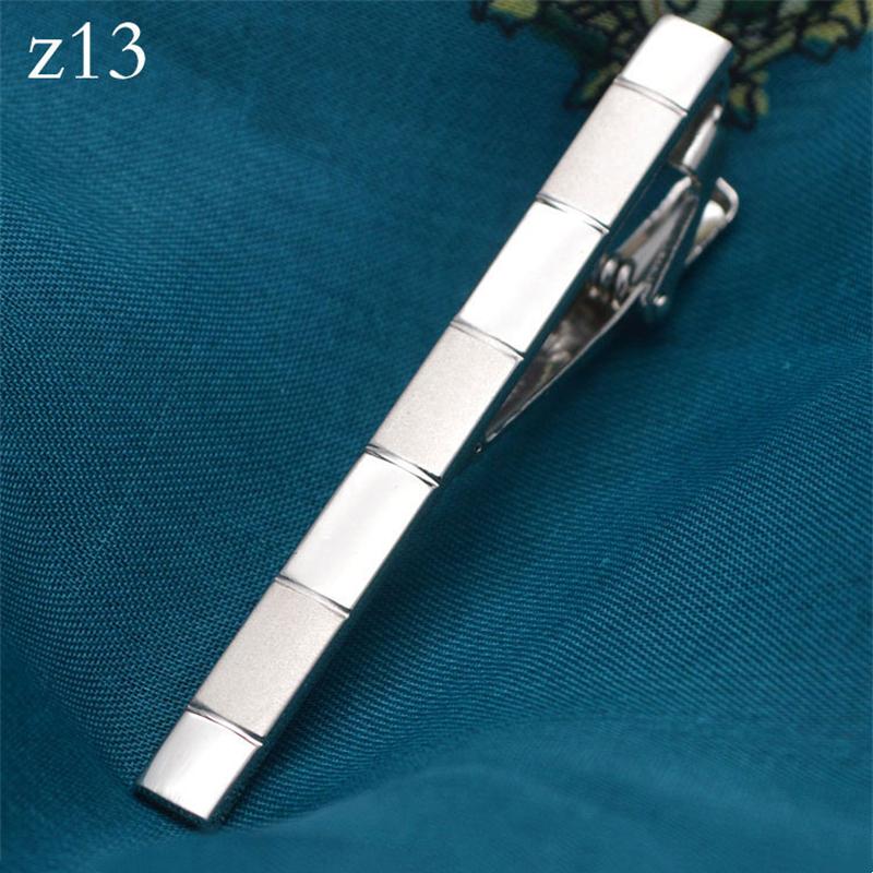 New Metal Silver Color Tie Clip For Men Wedding Necktie Tie Clasp Clip Gentleman Ties Bar Crystal Tie Pin For Men's Accessories