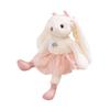 Girls Heart Pink Skirt Long-eared Rabbit Doll Plush Toy Small White Rabbit Doll Children Accompany Soothing Doll