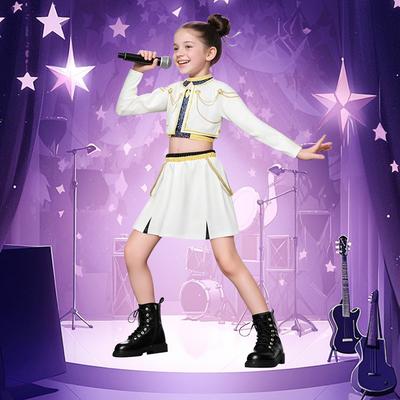 Rumi Zoey Mira Cosplay Huntrix Kostým Dětský K-pop 3D Tisk Lovci Démonů Mira Kostýmy na Pódium Dětské Halloweenské Párty Sada Oblečení