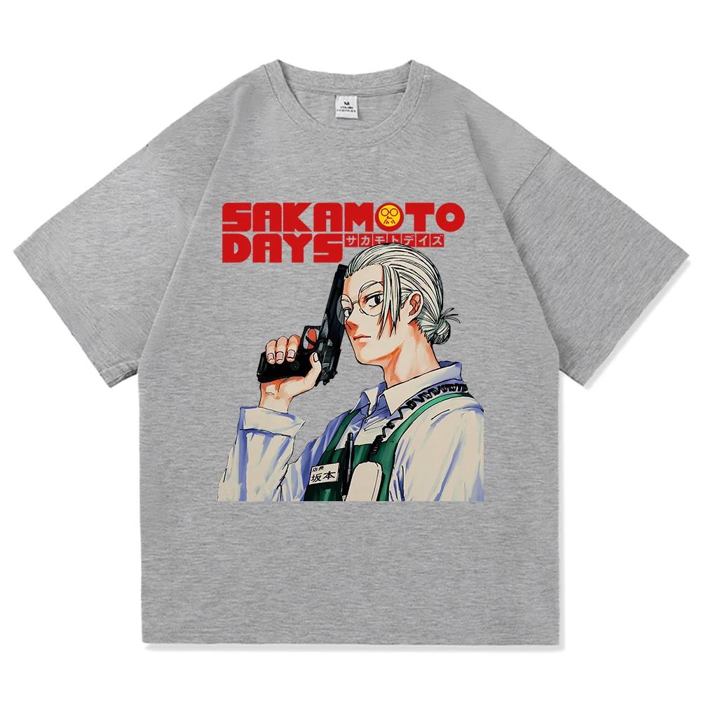 Summer 100% Cotton Comfortable Men's T-shirt Japanese Anime Pattern T-shirt Outdoor Leisure Loose Street T-shirt