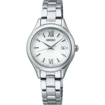 Seiko SWFH131 (Reloj SEIKO SELECTION Serie S con banda de metal controlada por radio solar para mujer) Reloj redondo