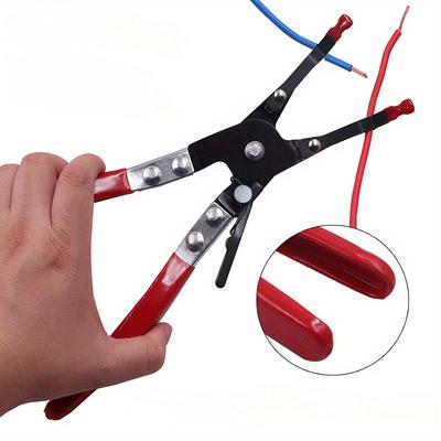 1 pieza Alicates pinza de soldadura por arco, pinzas de alambre de soldadura para hierro de soldar, pinzas de sujeción de alambre de soldadura estables, herramienta de pinzas auxiliares para alambre de soldadura