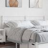 Vidaxl Metal Headboard, White, 160 Cm