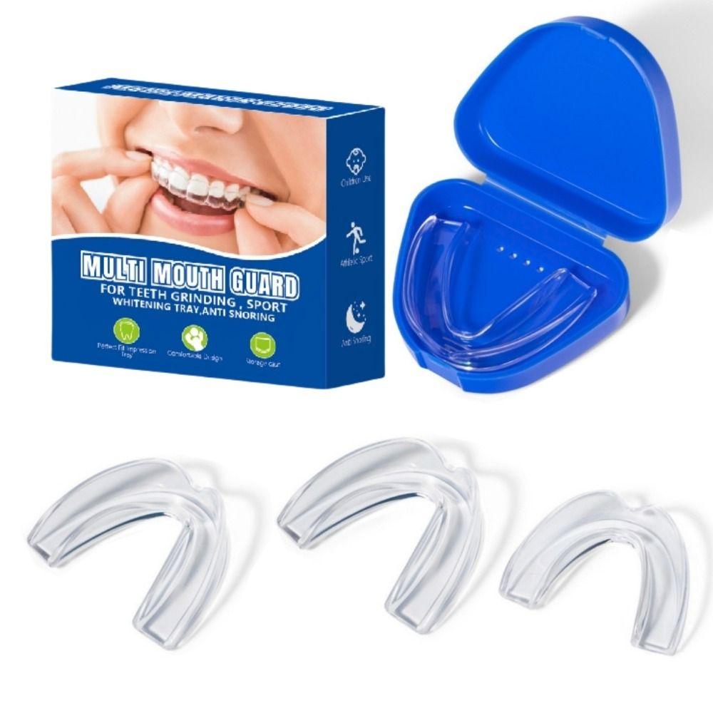 

4Pcs/Set Easy Breathing Anti Snoring Mouthpiece Reduce Snoring Mouth Guard for Women and Men