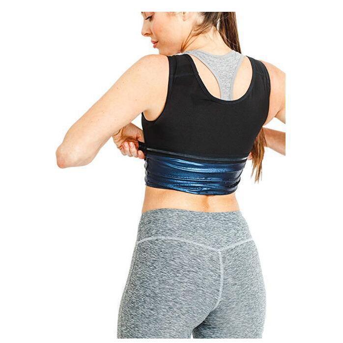 Unisex Body Shaper Sweat Vest - Tummy Control & Fat Burning for Running, Sports, and Yoga