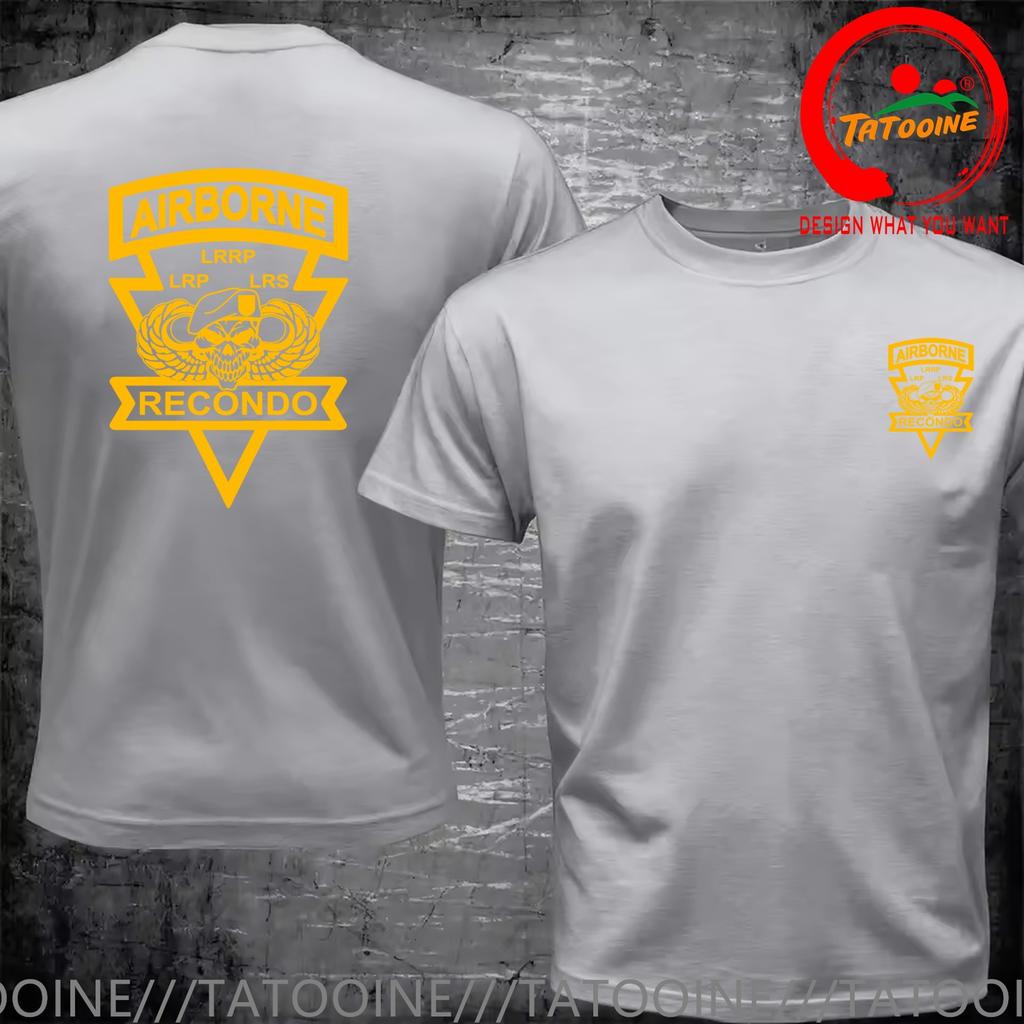 Funny Design Airborne Recondo Shirt Unisex Fashion Trendy Casual Clothing Stylish Tops Tee Shirt Leisure Tshirt Unisexs Tshirt