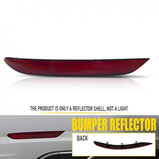 Для - Volkswagen Jetta Фонарь-отражатель заднего бампера Красный Боковой Водительский