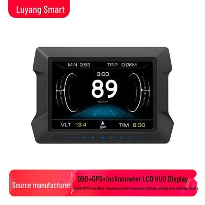 Smart HD Car Head-Up Display with Inclinometer and Fault Code Detector
