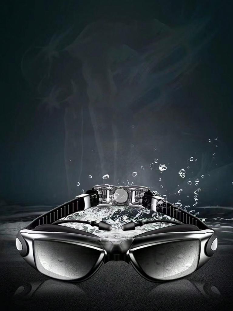 Ochelari de înot profesioniști pentru adulți Ochelari de curse impermeabili, rezistenți la ceață, bărbați, femei, rece, placați cu argint, echipament de înot cu ridicata