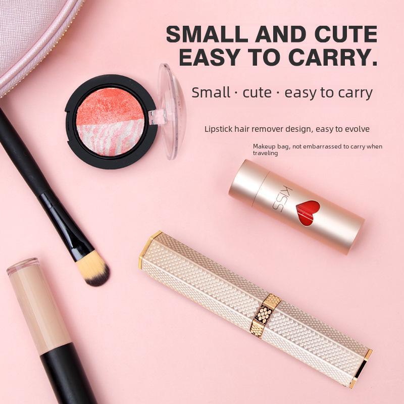 Patent Electric Lipstick Shaver: Multifunctional Eyebrow Trimmer & Ladies Shaver, Rechargeable