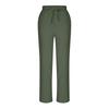 Women's Cropped Pants With Waist Drawstring, Summer Casual Cropped Pants Cotton Cropped Pants