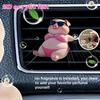 2D Flat Pig Car Vent Clip Decorative Diffuser (fragrance Not Included), Car Interior Decoration, Aromatherapy Clip, Ideal for Holiday Gifts