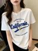 Unisexs Casual Summer Streetwear TShirt Retro California Durability Graphic Loose Fit Te