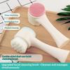 Manual 3D Double Silicone Facial Cleansing Brush Easy To Clean Reusable Soft Exfoliating Massage Skincare Brush 1PC