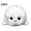 Holiday Stocking Stuffer Cute Baby Seal Plush Keychain, Soft Fluffy White Mini Bag Small Animal Charm, Stuffed Ocean Key Ring Accessory for