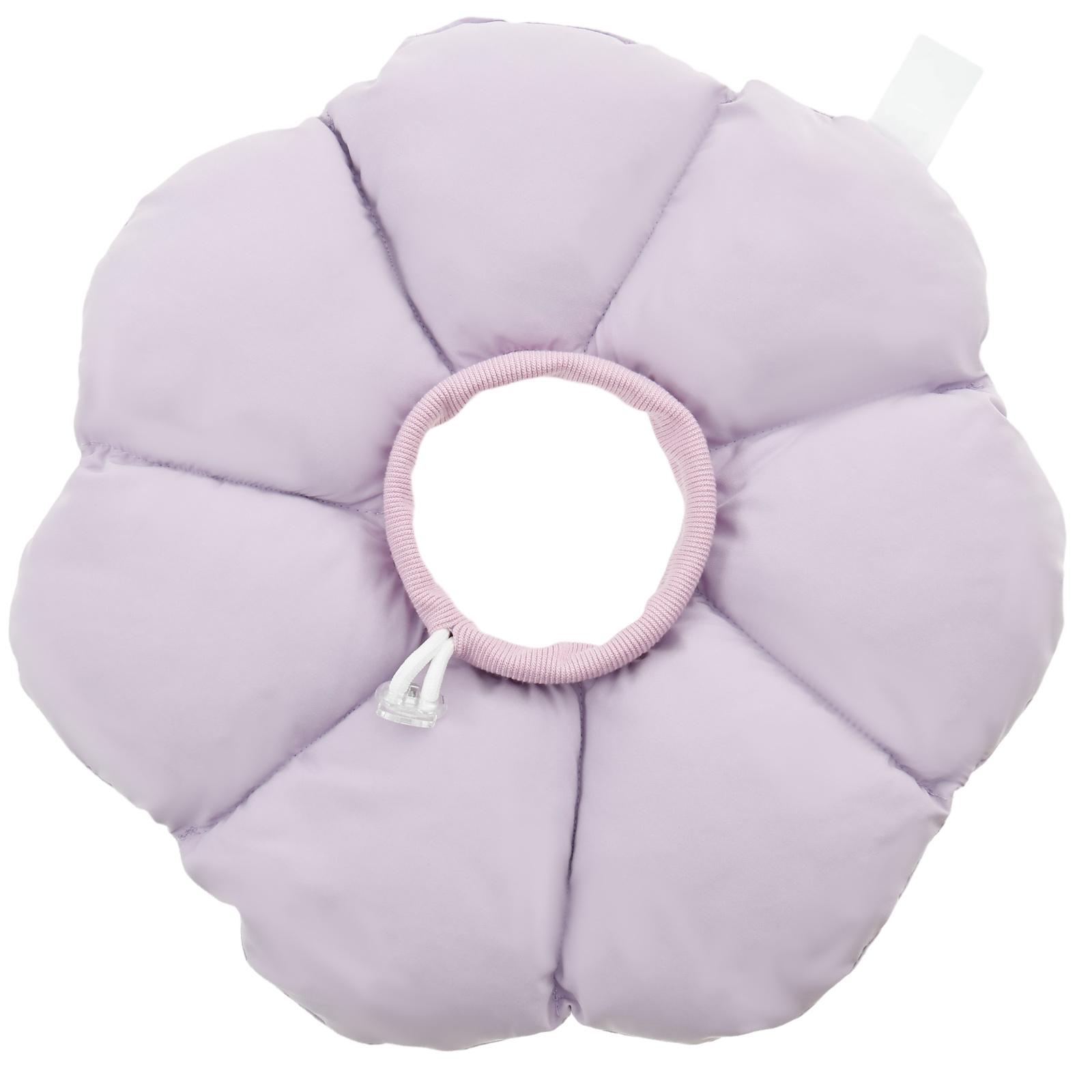 

ПП Конус-воротник для кошек Водонепроницаемый воротник для восстановления шеи Защитный конус для кошек от царапания и вылизывания Мягкий Удобный для питомца M фиолетовый