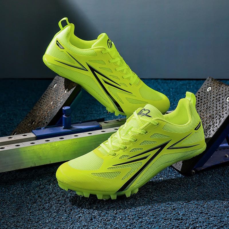 Youth Track Field Spike Shoes Middle High School Students Running Jumping Training Low-Cut Unisex TPU Sole