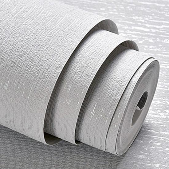 

Современные нетканые однотонные рулоны обоев чистого цвета, 3D рельефные текстурированные обои для гостиной, спальни, обои для домашнего декора 5.3㎡ светло-серый