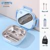 Korean Style 304 Stainless Steel Insulated Lunch Box for Men, Women, Students, and Office Workers