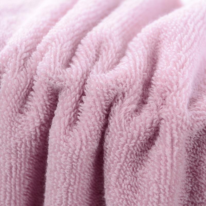 Pure Cotton Absorbent Towel. Household Adult Soft Face Wiping Towel. Plain Satin Surface Towel.