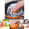 Cleaning Kitchen Rag Dishwashing Brush Pot Sponge Scouring Pad Gadget Removal