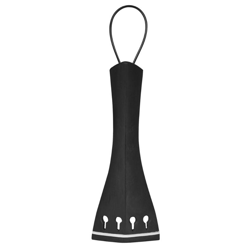 

Ebony Violin Tailpiece Featuring Tail Cord Wood Texture Suitable for Effortless Installation and Enhancing Sound Quality 1