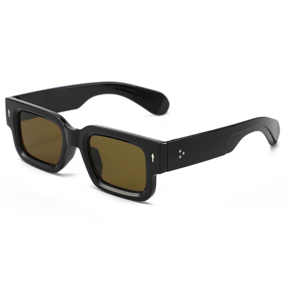 Multi Colored Arrow Rice Nail Sunglasses For Women New Square Full Frame Sunshade Glasses High-End Vacation Sun Glasses For Men