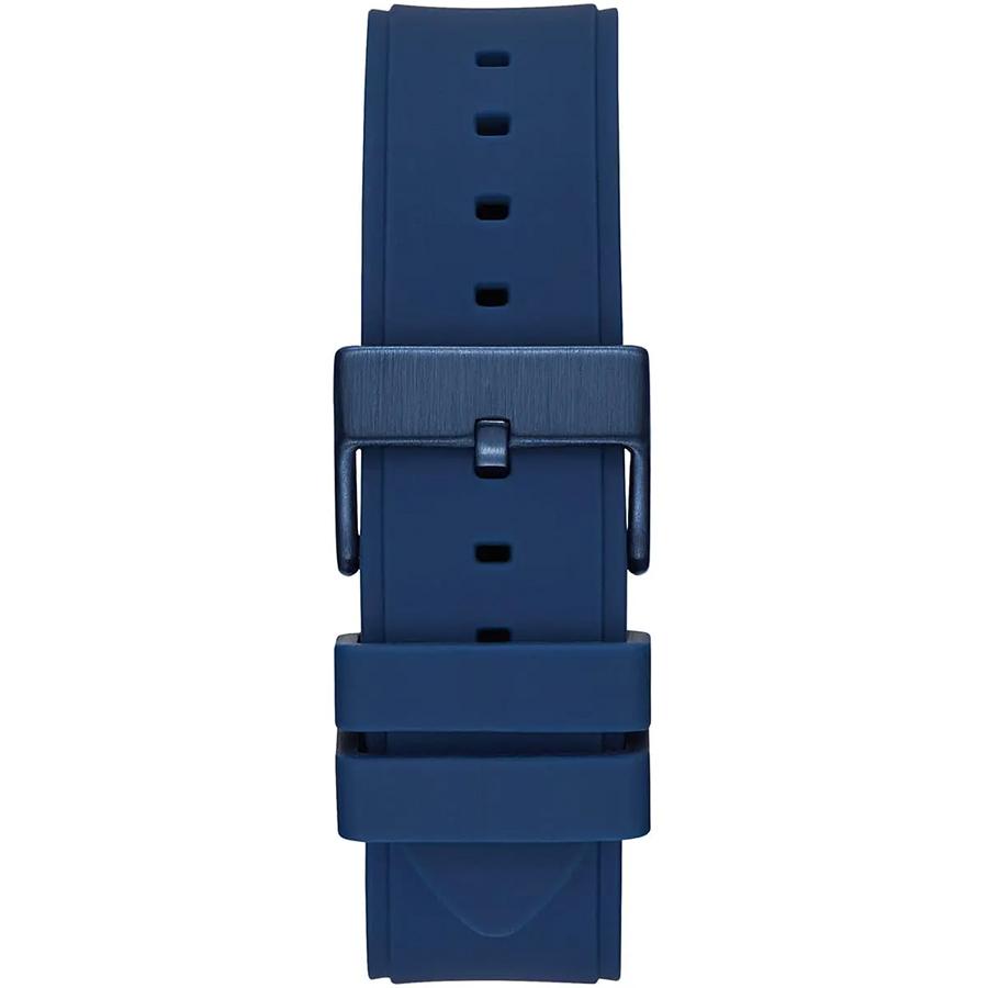 Guess Herren-Quarzuhr mit blauem Silikonarmband - W0247G3